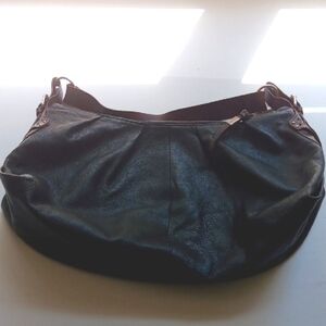 FOLEY + CORINNA SLOUCHY HOBO BAG  BLACK & BROWN